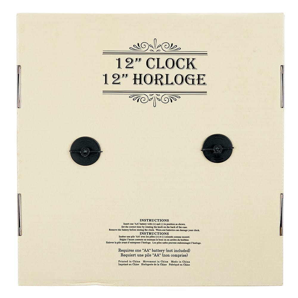 12" Round Wall Clock
