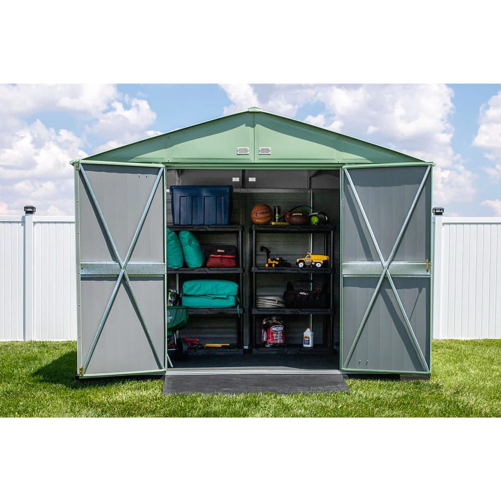 Arrow Select 8' x 10' Galvanized Steel Storage Shed