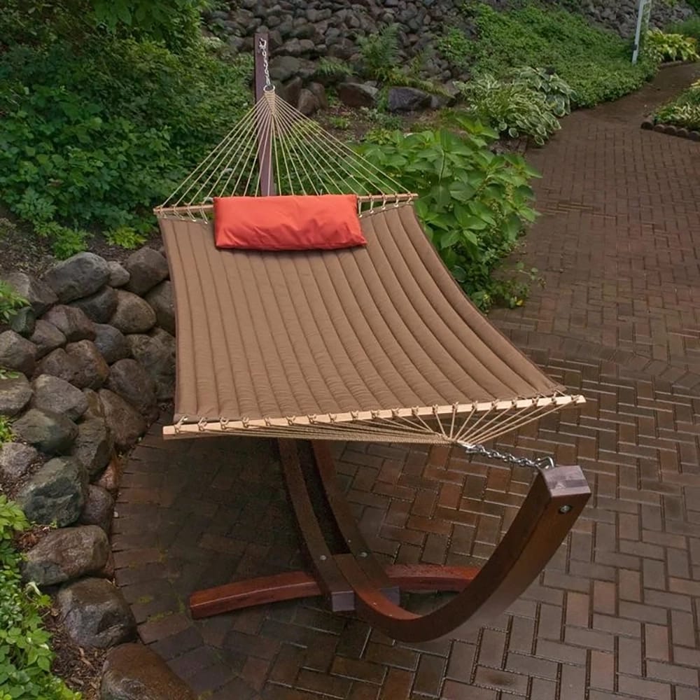 11' Reversible Sunbrella Quilted Hammock, Orange