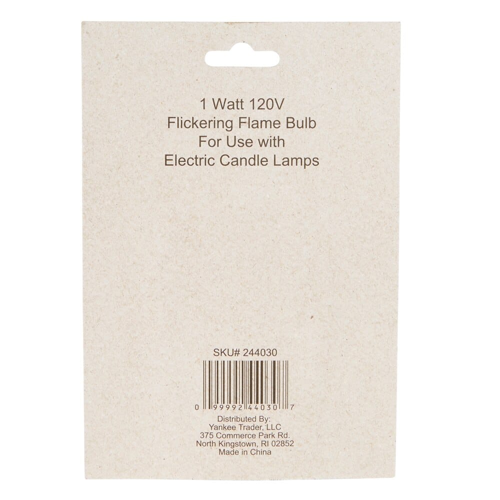 Jingle Time Flickering Flame Replacement Bulbs, 2-Count