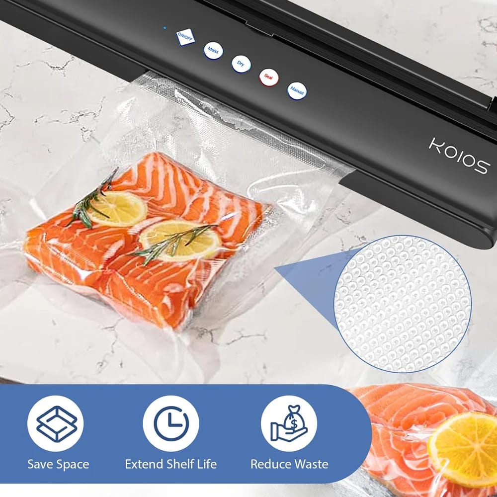 KOIOS Vacuum Sealer Machine, Black