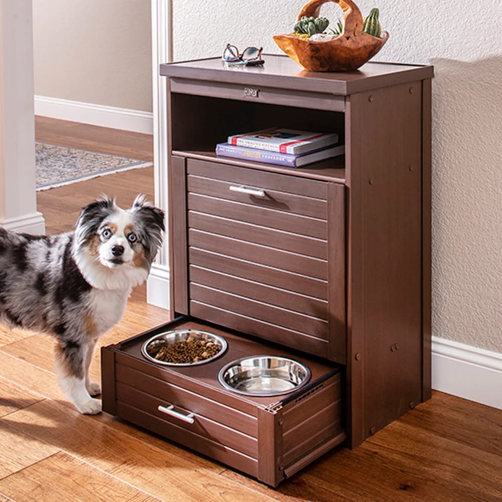 NewAgePet Brea Pantry Pet Diner, Russet