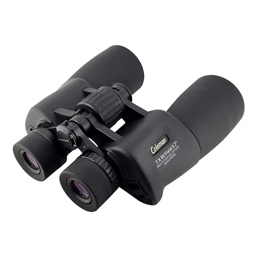 Coleman Signature 7x50 Waterproof Porro Prism Binoculars, Black