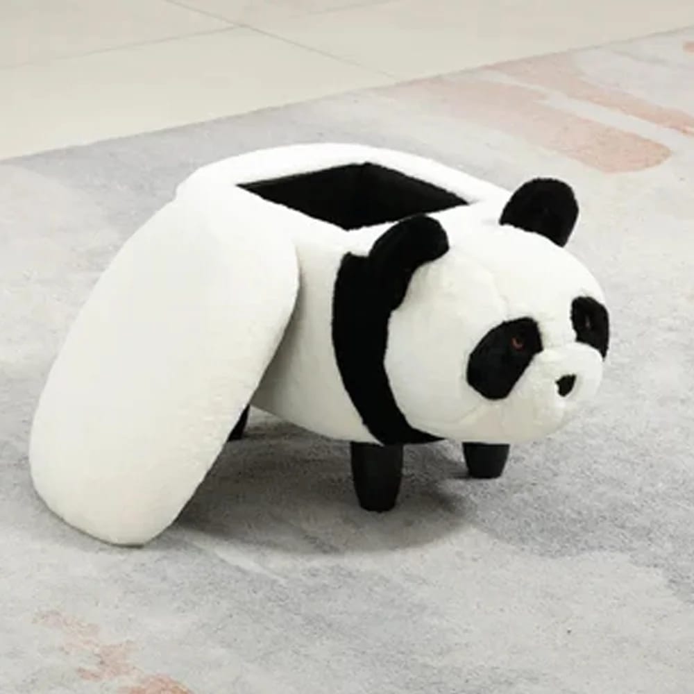 Home 2 Office Panda Upholstered Storage Kids Ottoman