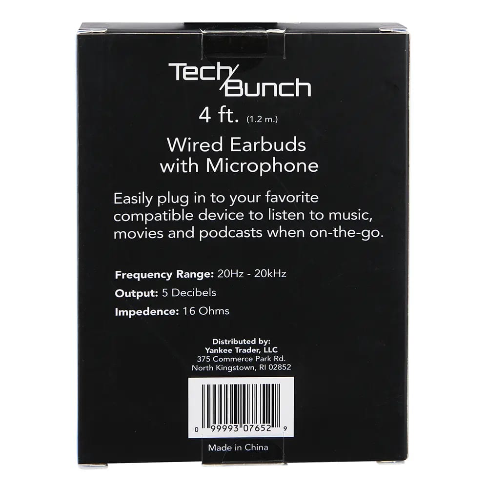 TechBunch Wired Earbuds, 4'