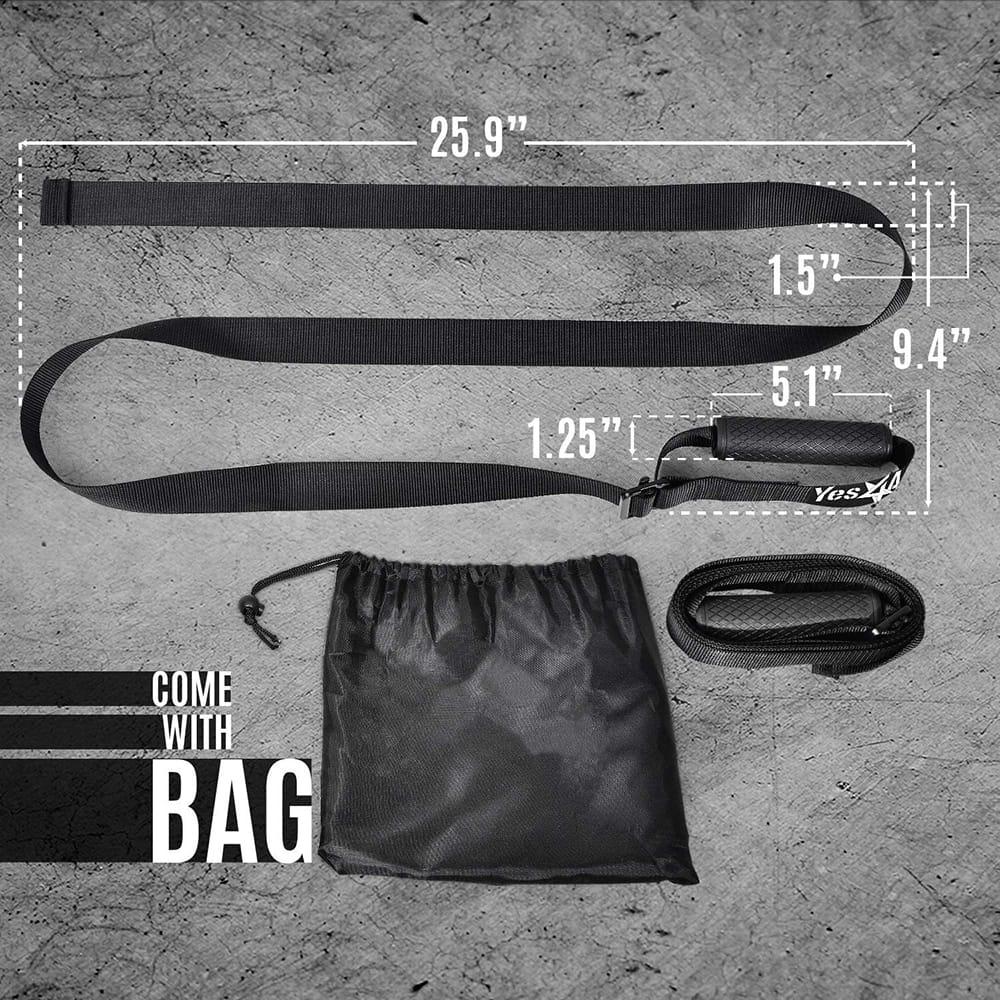 Yes4All Weightlifting Handle Straps With Non-Slip & Ergonomic Handle