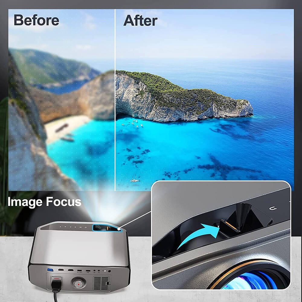 Vamvo 1080p Full HD Video Projector