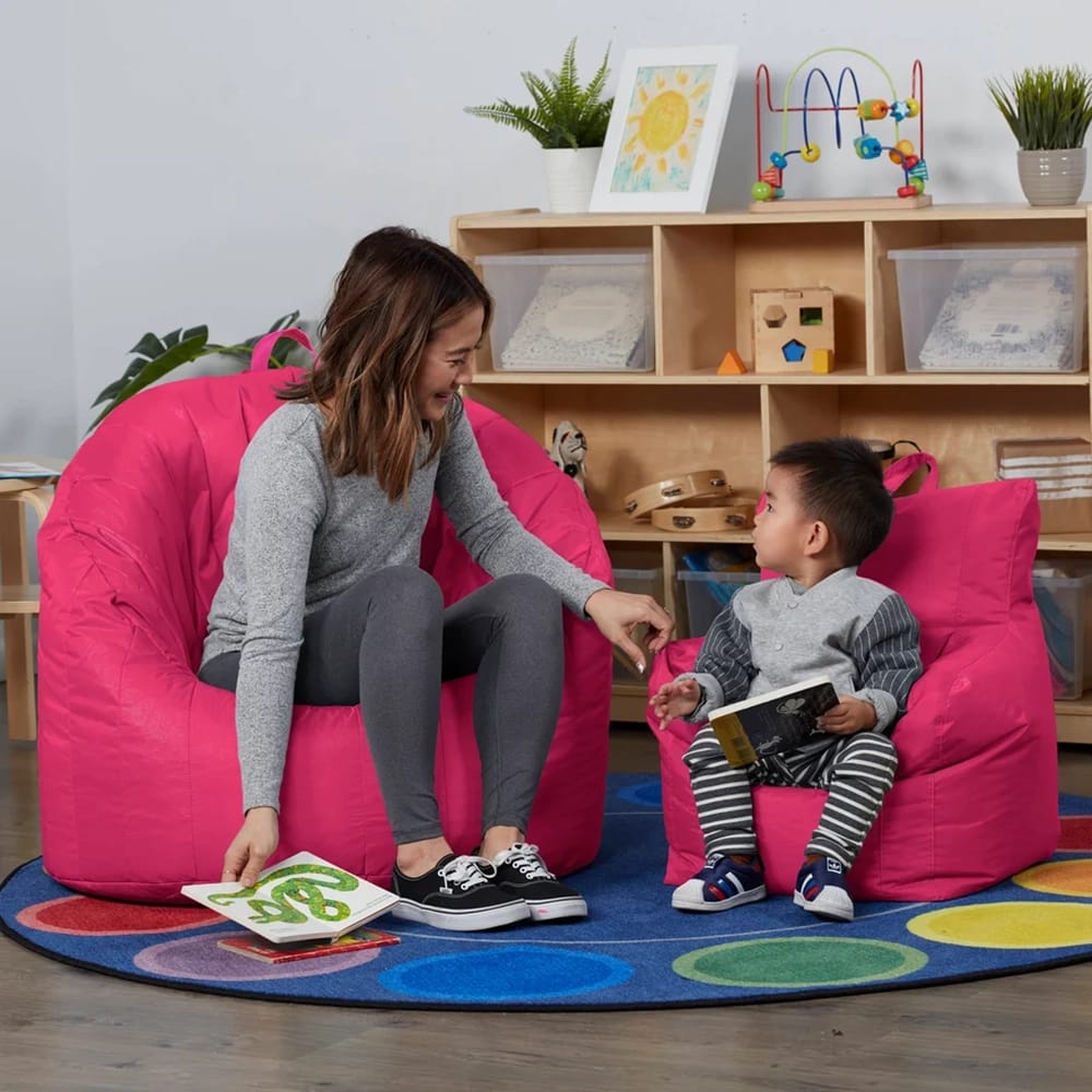 Cali Seashell Bean Bag Chair, Raspberry