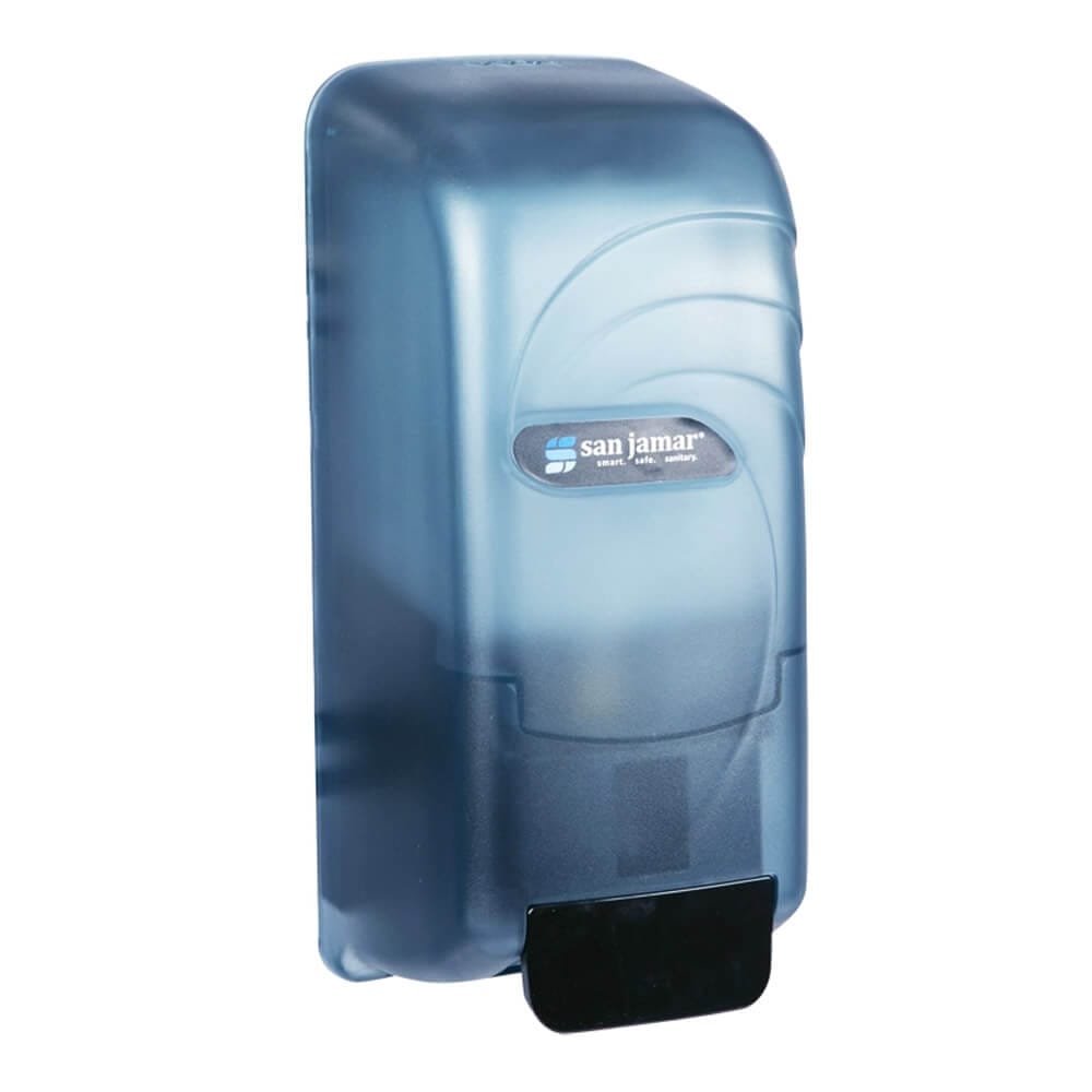 San Jamar Oceans Soap & Hand Sanitizer Dispenser, Arctic Blue