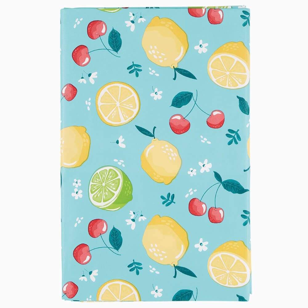 Summer Fun Vinyl Tablecloth with Flannel Backing