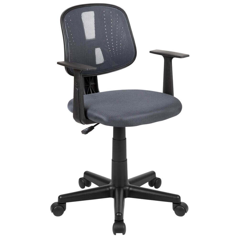 Mid-Back Mesh Swivel Office Chair, Gray