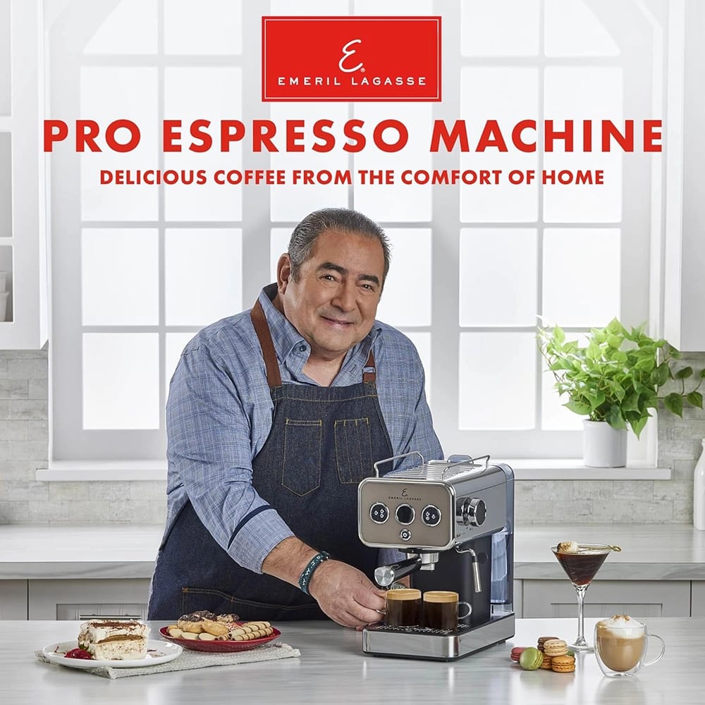 Emeril Lagasse Semi-Automatic 15-Bar Pro Espresso Machine