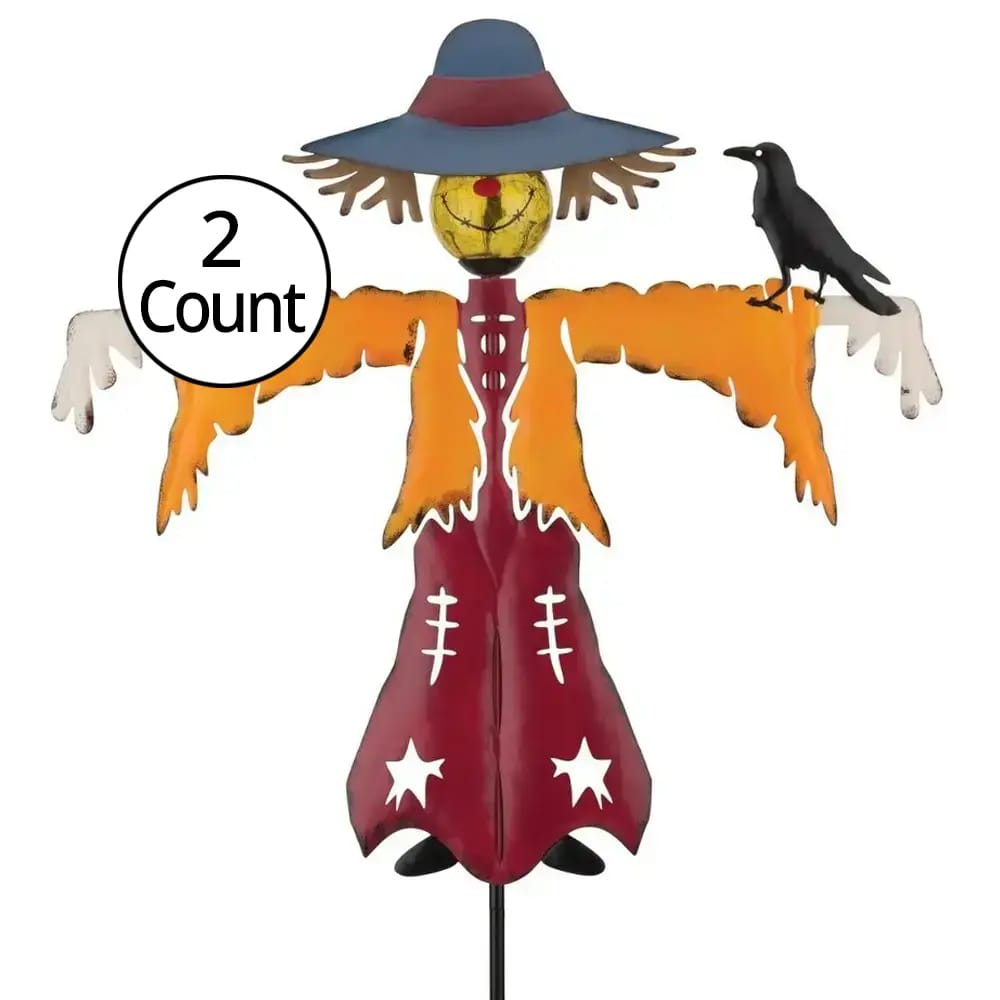 Regal Art & Gift Scare Crow Solar Stake, 2 Count