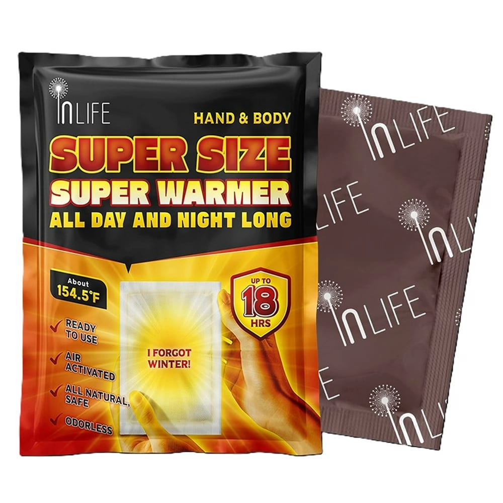 Inlife Super Size Hand & Body Warmer, 20 Pack