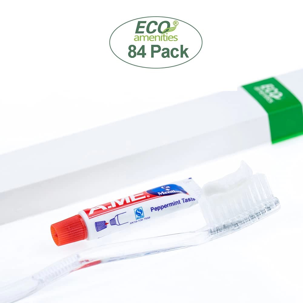 ECO Amenities 6-Piece Travel Toiletry Kit, 84 Pack