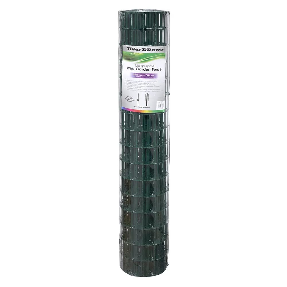 Tiller & Rowe Multipurpose Wire Garden Fence, 48" x 50'
