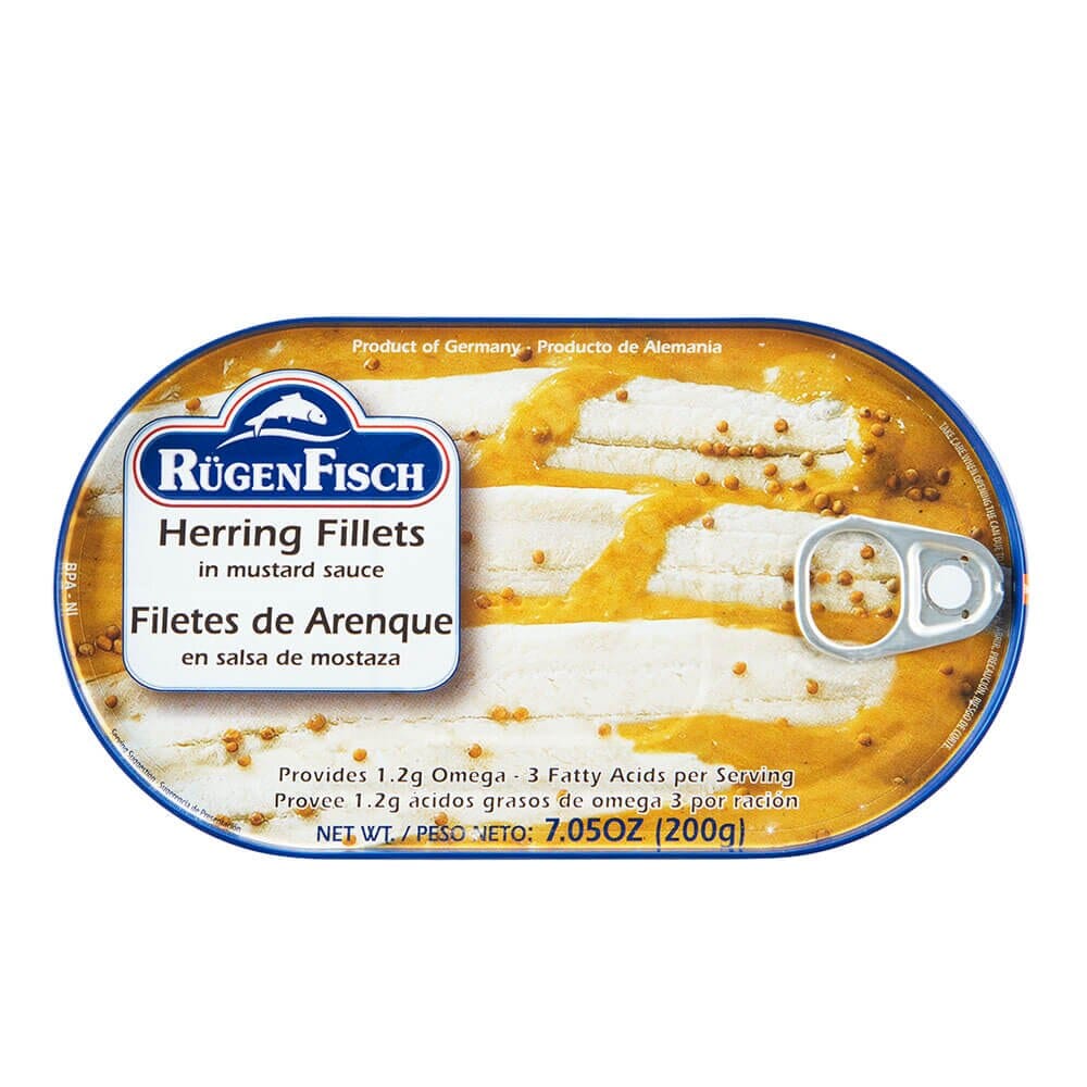 Rugen Fisch Herring Fillets in Mustard Sauce, 7.05 oz