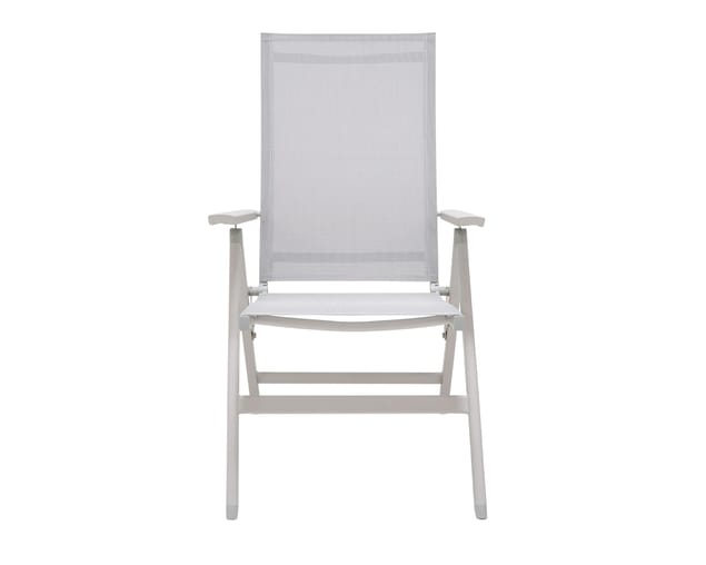Barbeques Galore Frankie Folding Recliner Chair, Bone