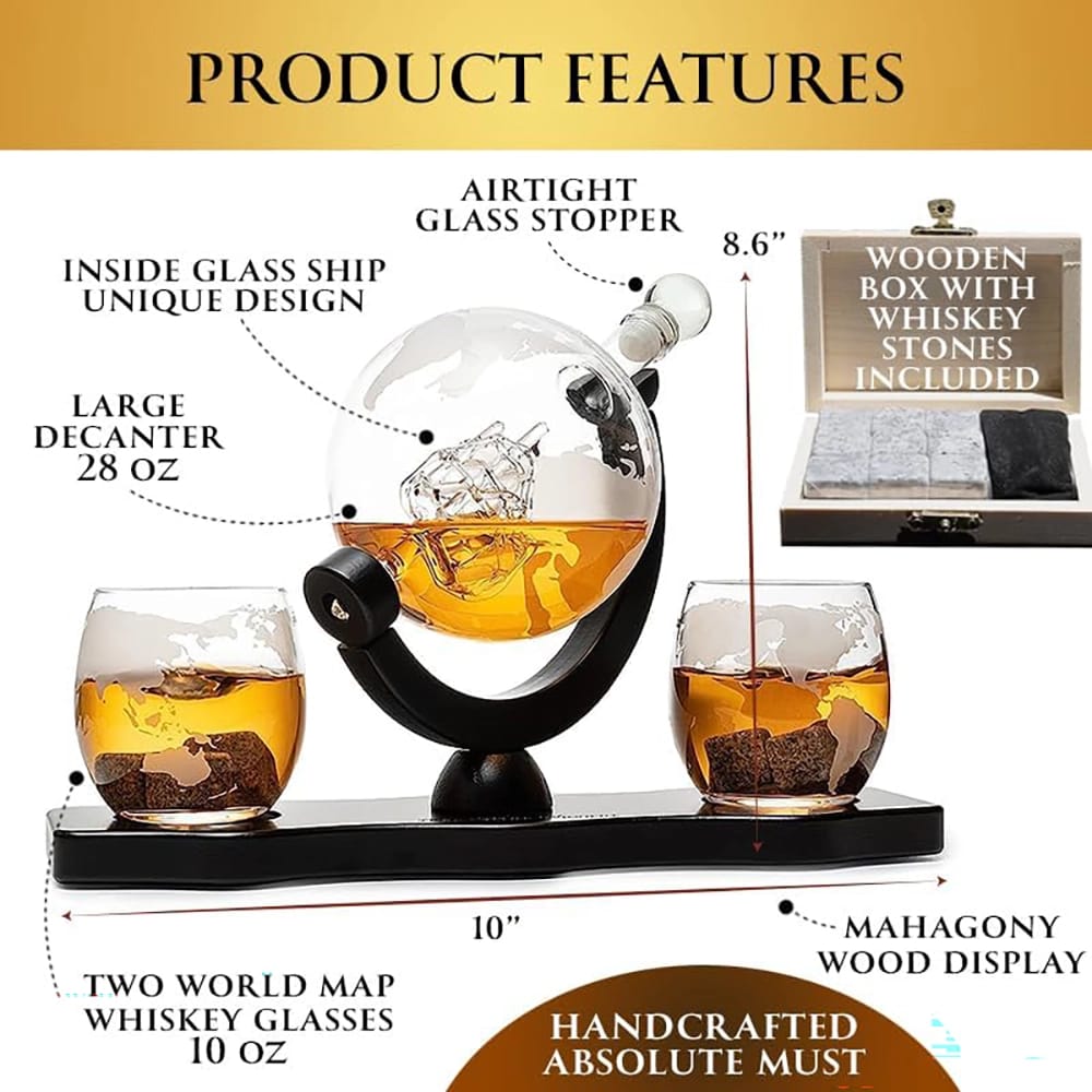 Flybold Globe Decanter Set
