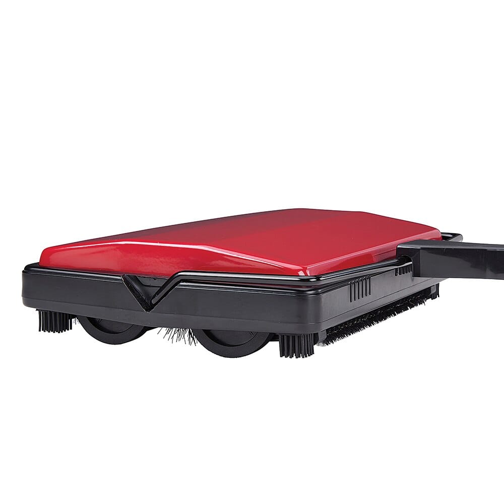 Cleansweep Cordless Metal Carpet Sweeper, Red