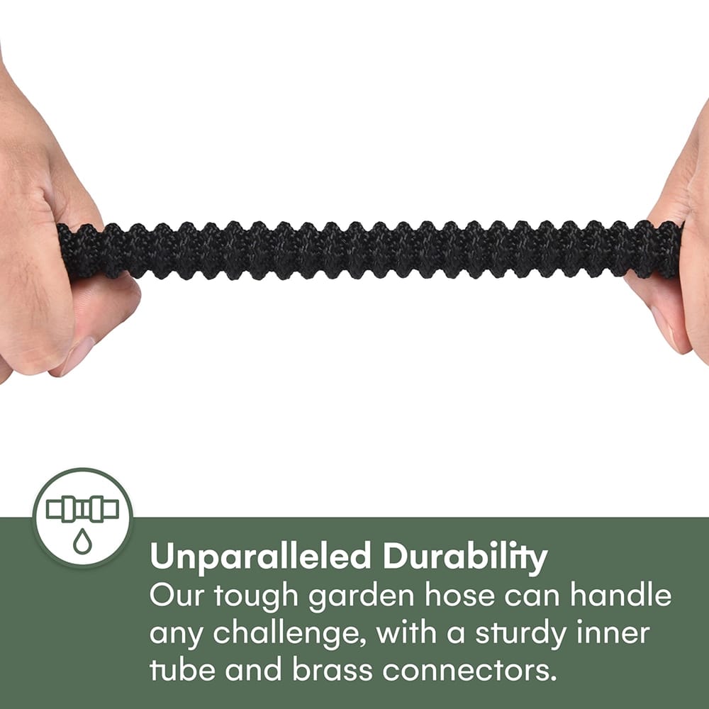 2WAYZ 50' Expandable Garden Hose, Black