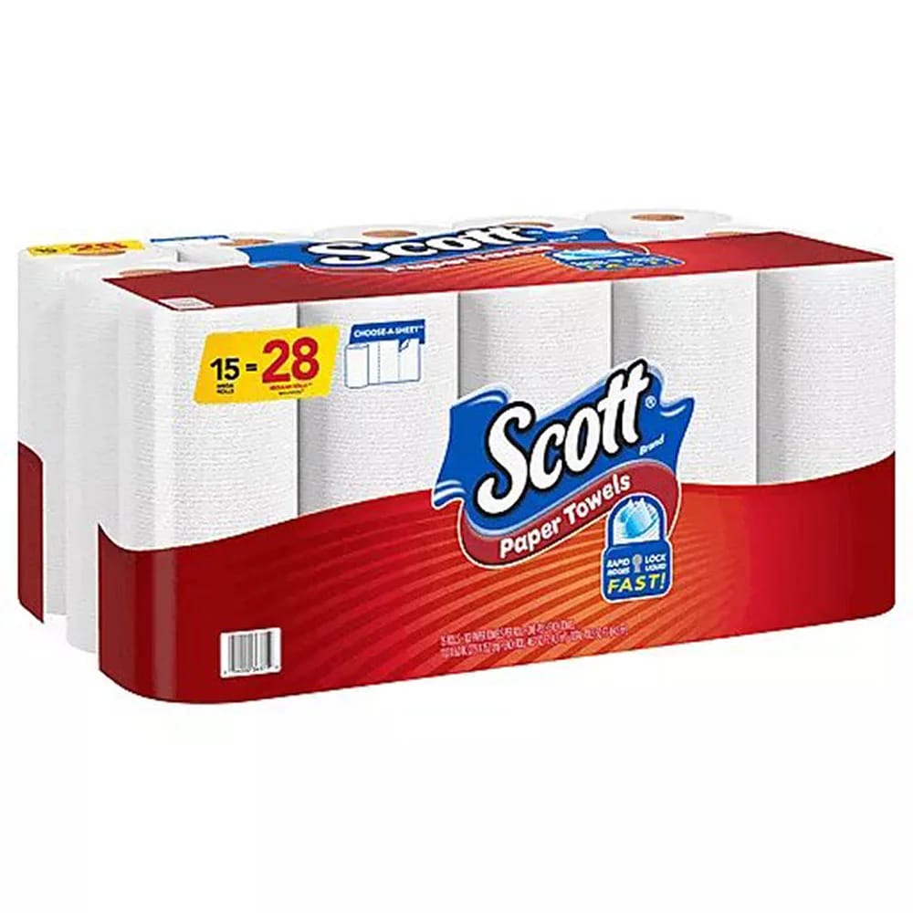 Scott Choose-A-Size Large Paper Towels, 15 Count