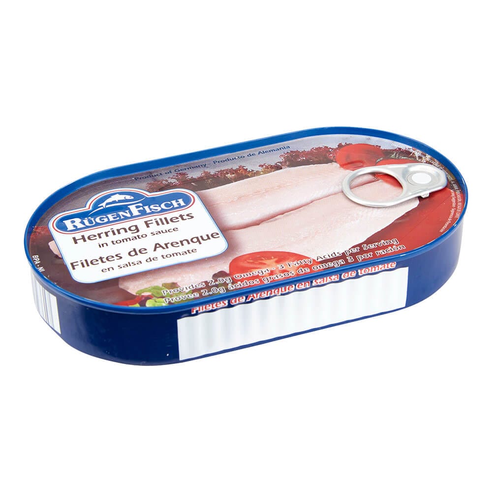 Rugen Fisch Herring Fillets in Tomato Sauce, 7.05 oz