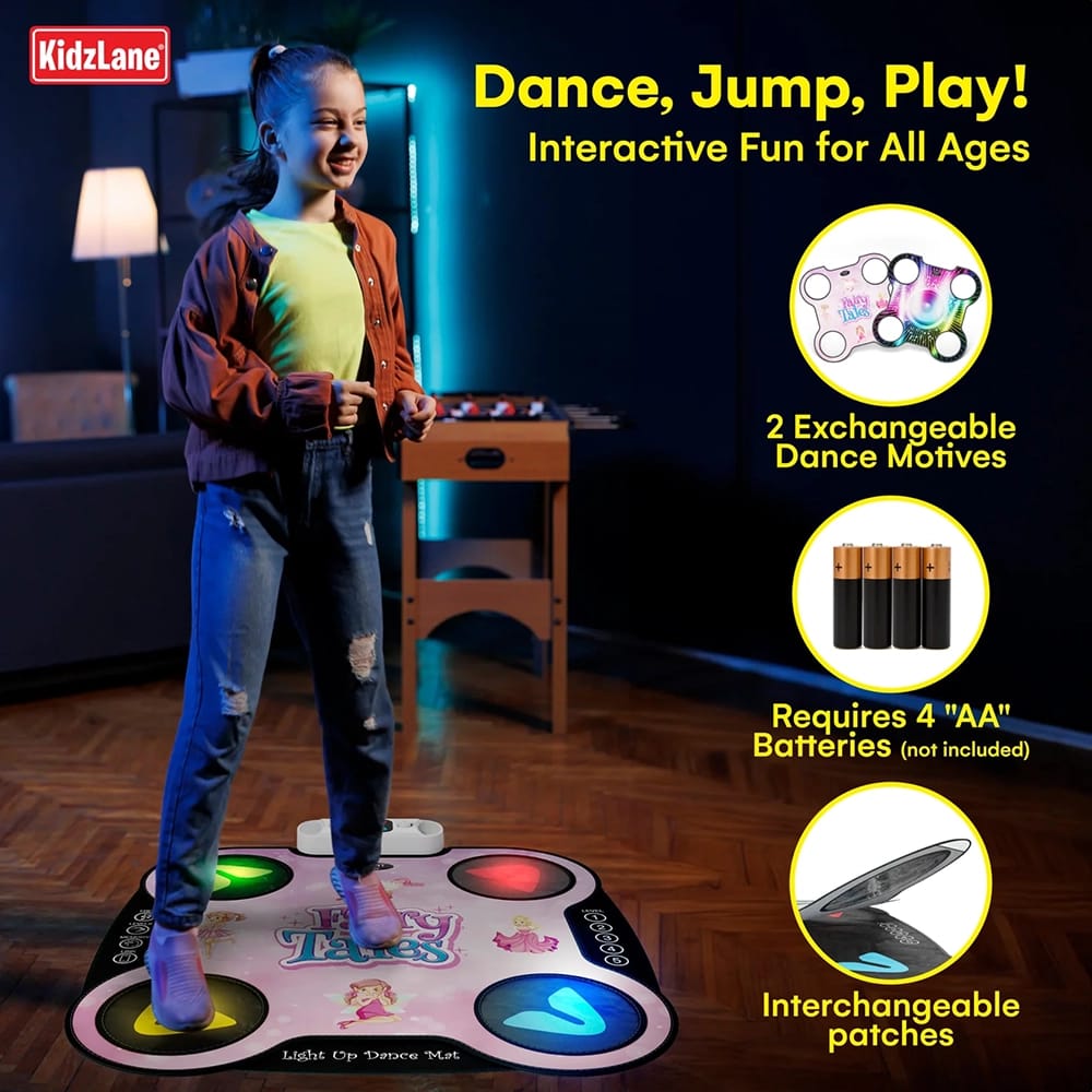 Kidzlane Light Up DJ Dance Mat, Fairy Tales