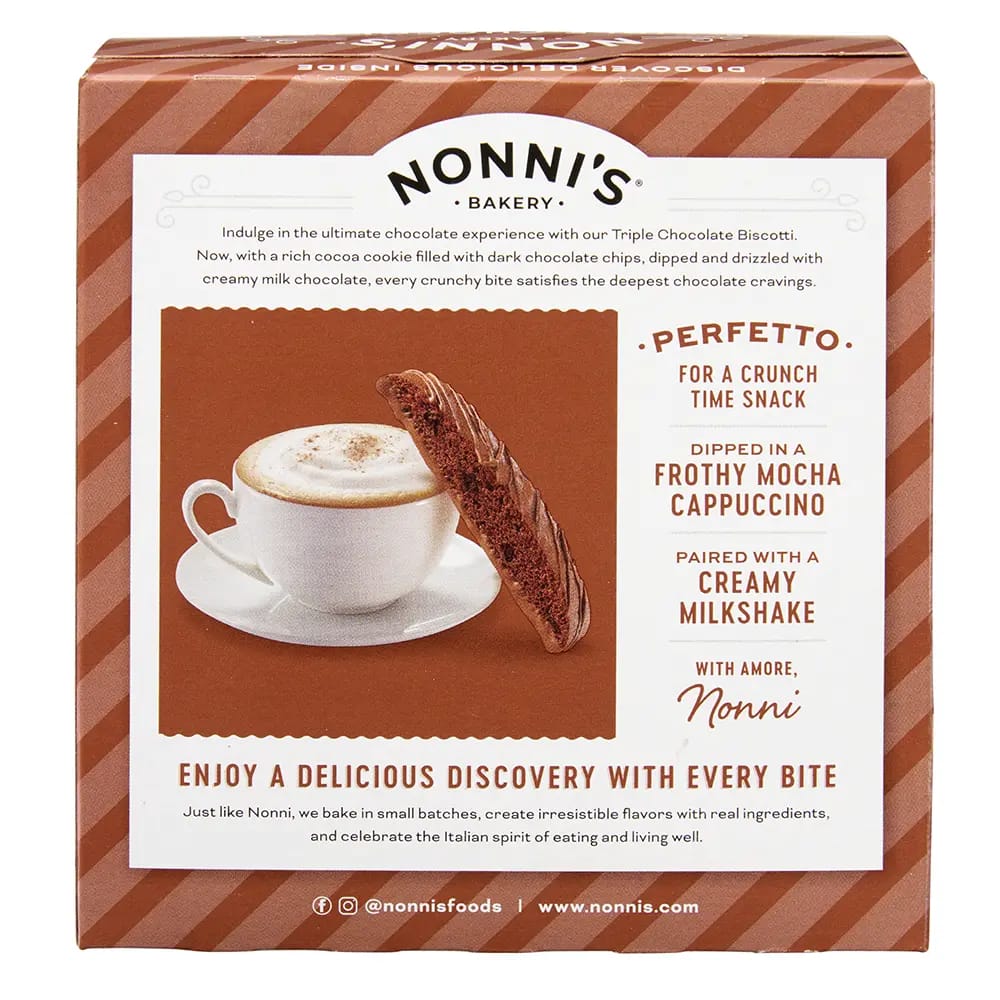 Nonni's Triple Chocolate Biscotti, 8 pk, 6.88 oz