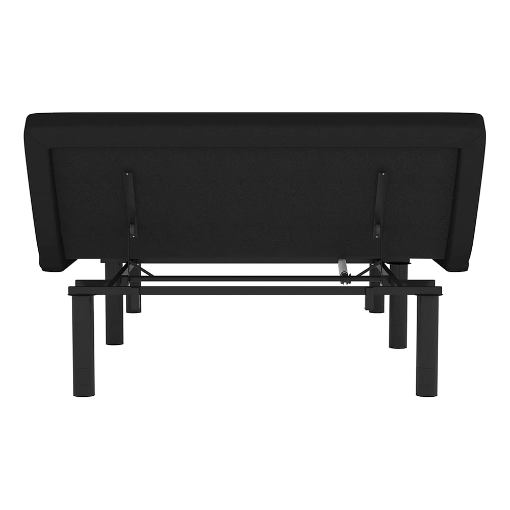 Adjustable Bed Base with Wireless Remote, Black, Full