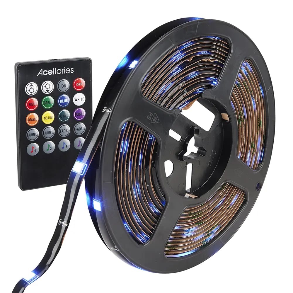Acellories Dazzle Led Strip Light, 20'