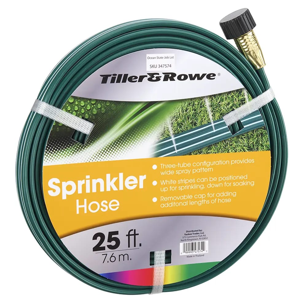 Tiller & Rowe Sprinkler Hose, 25'