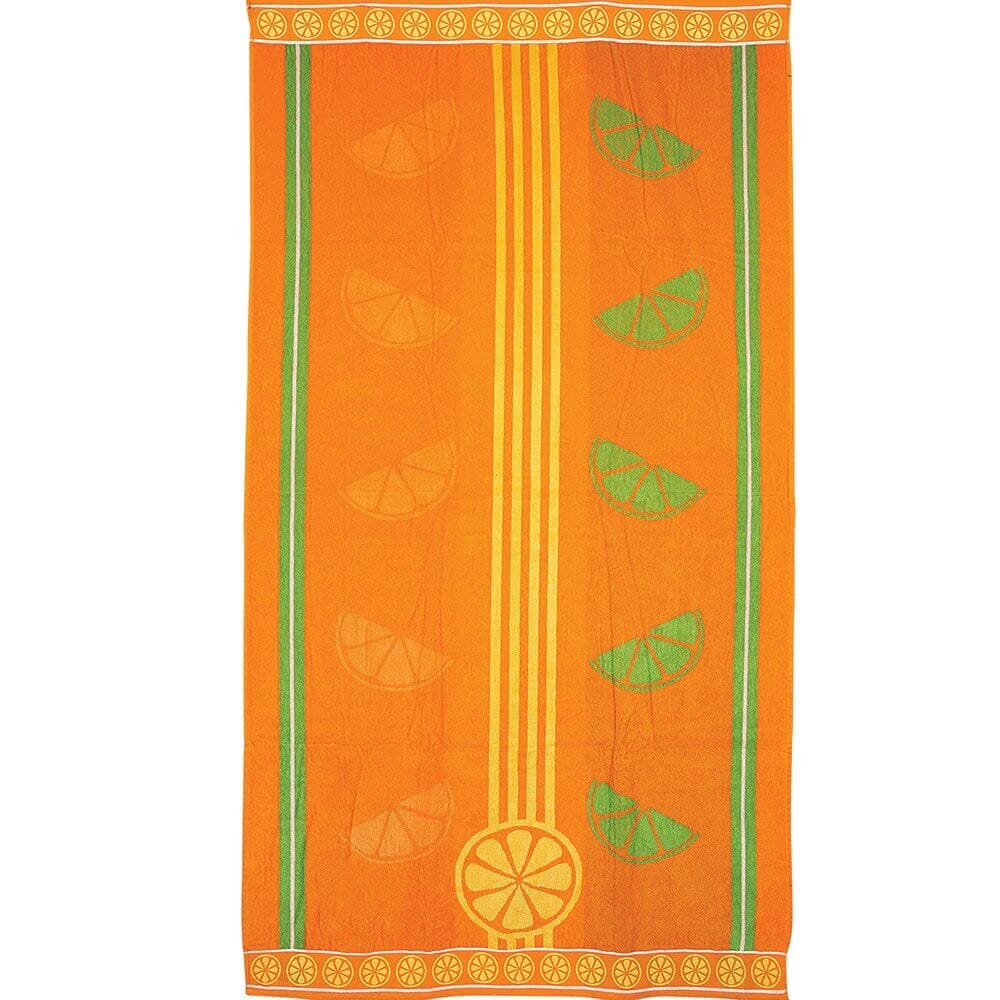 Heavyweight Jacquard Velour Beach Towel, 40" x 72"