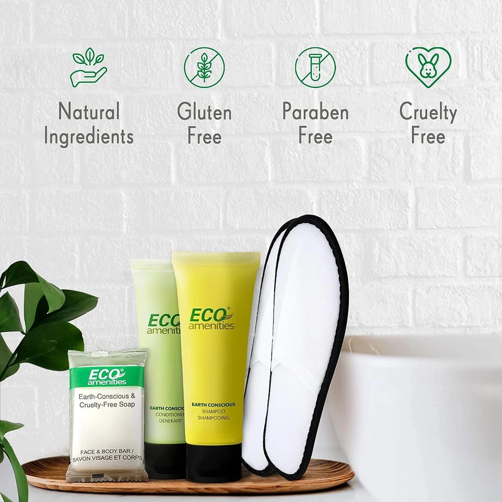 ECO Amenities Bulk Travel Toiletries Set, 140-Piece