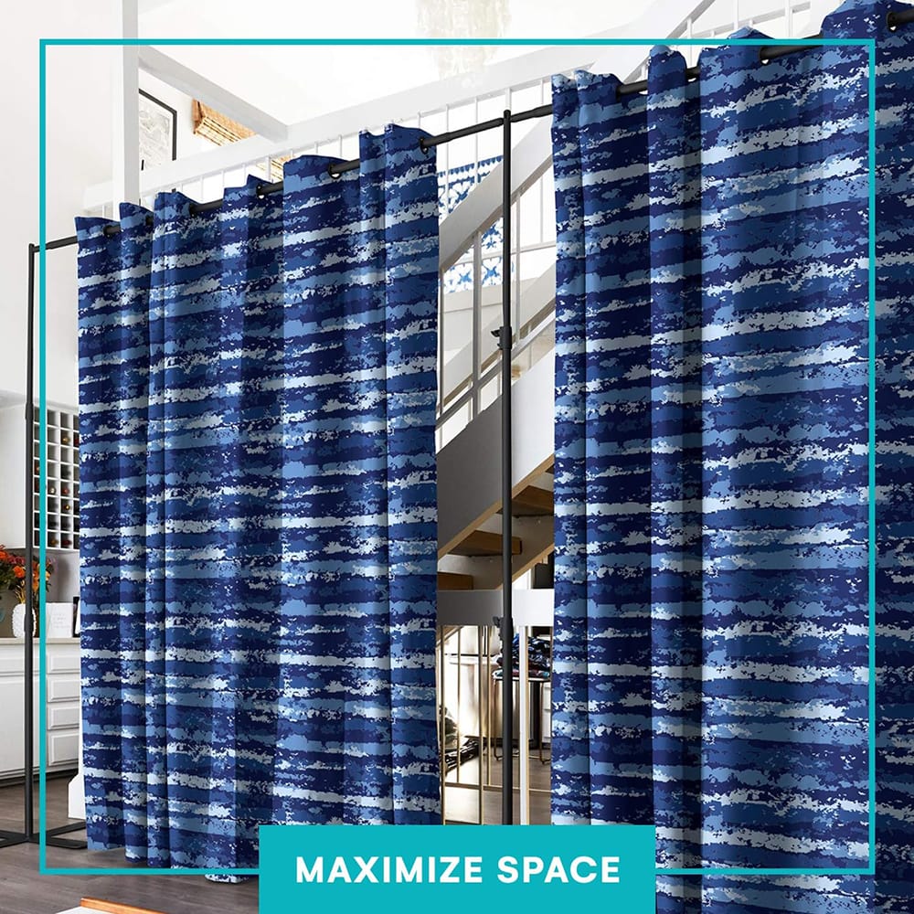 Room/Dividers/Now Room Divider Curtain, 8' x 10', Blue Stripe
