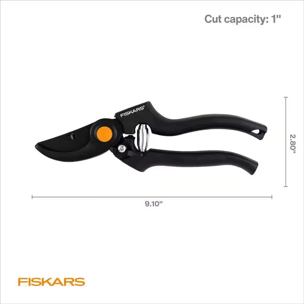 Fiskars Steel Blade PRO Fibercomp Bypass Hand Pruning Shears