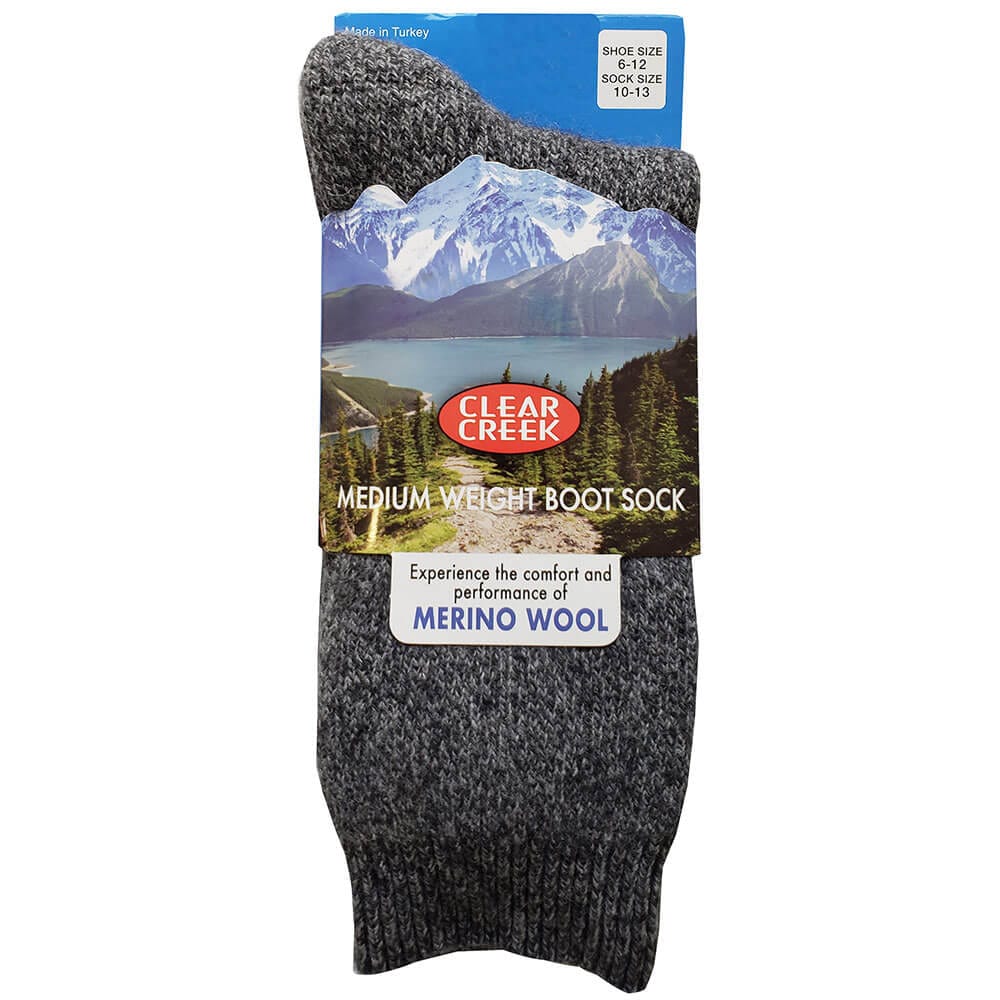 Clear Creek Men’s Merino Wool Boot Socks