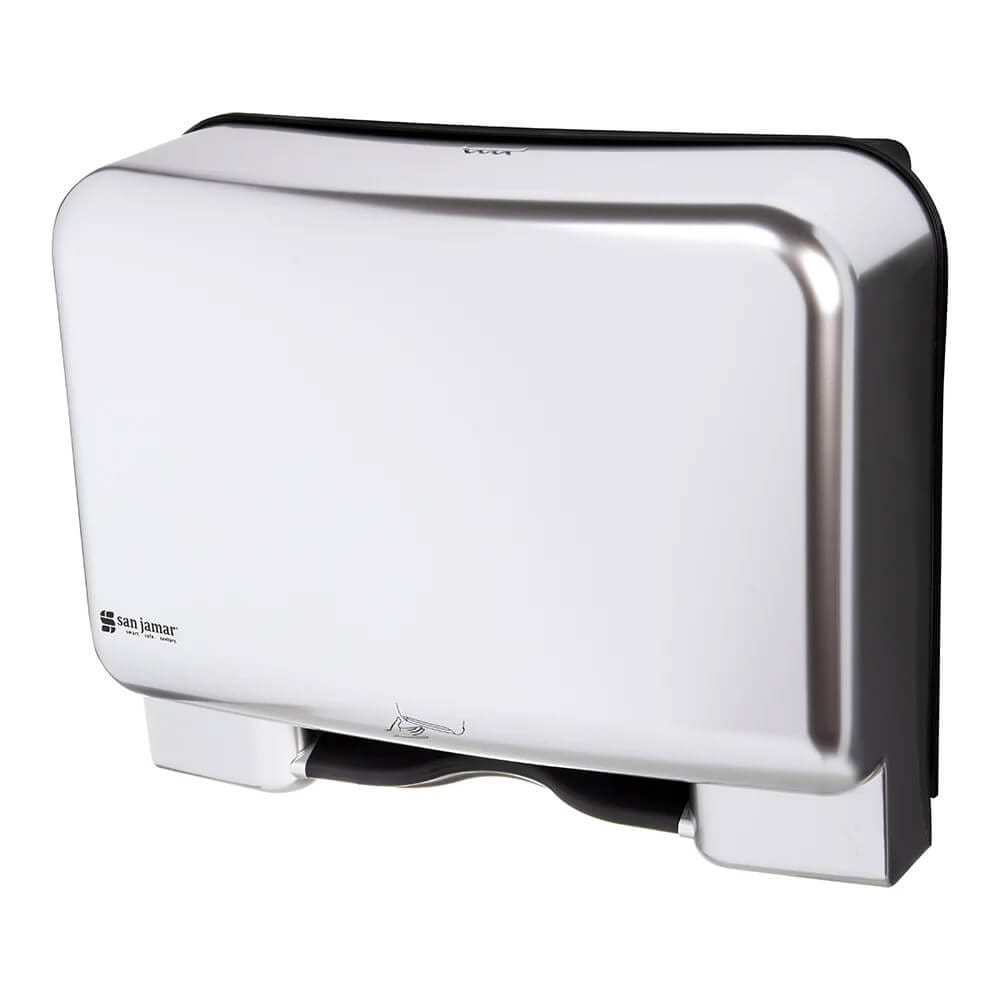 San Jamar Recessed Touchless Paper Towel Dispenser, Silver