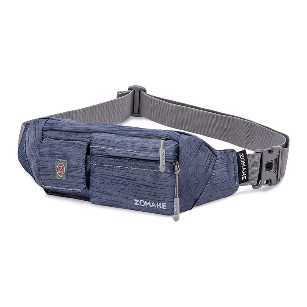ZOMAKE Small Crossbody Fanny Pack, Blue/Gray