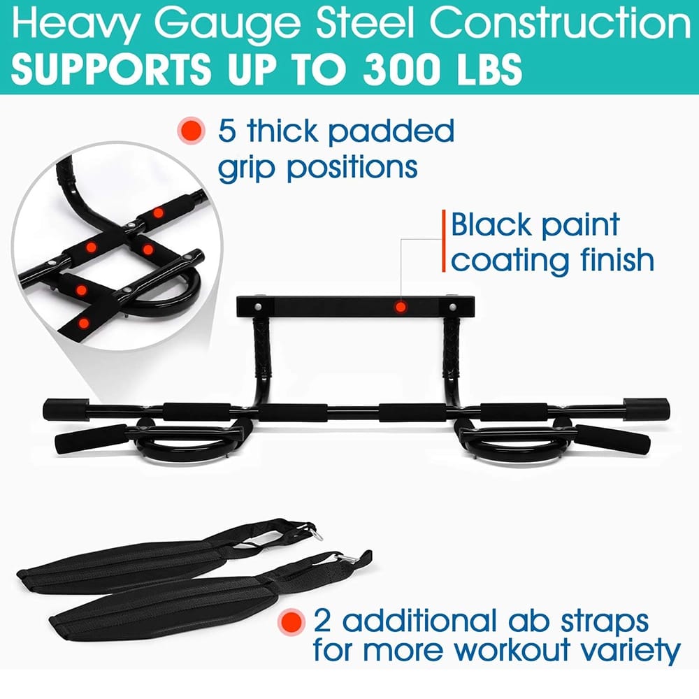 Yes4All Door Chin Up Bar with Ab Straps