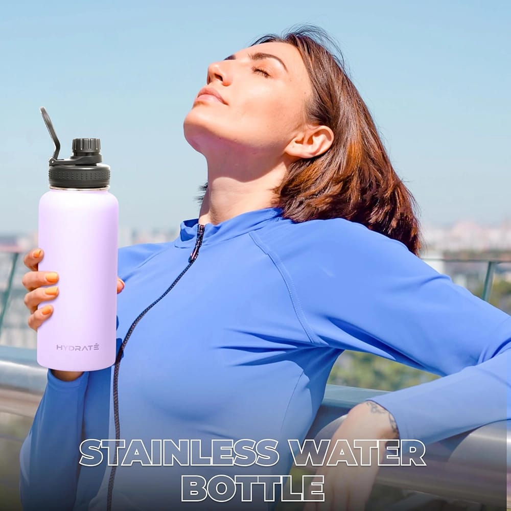 HYDRATE 32 oz Water Bottle, Cherry Blossom