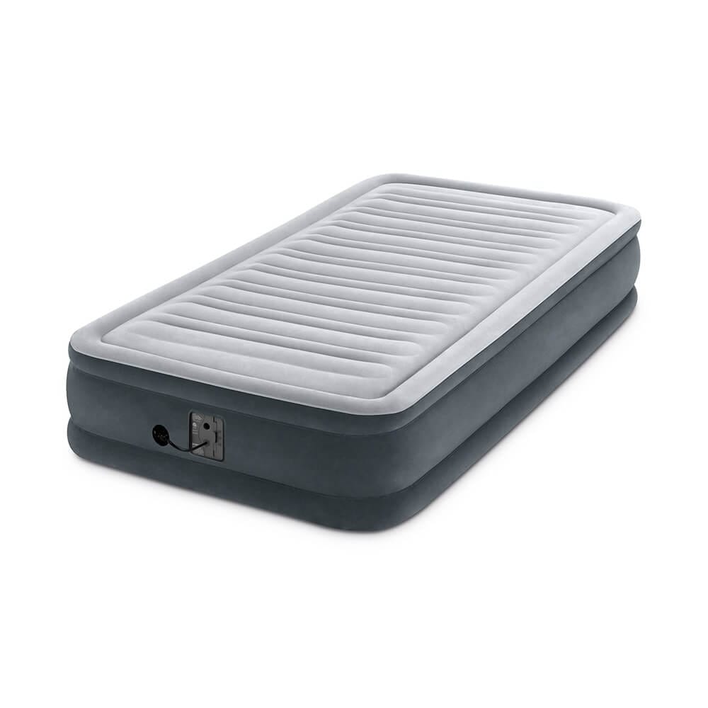 Intex Twin Dura-Beam Comfort-Plush Air Mattress with Internal Pump