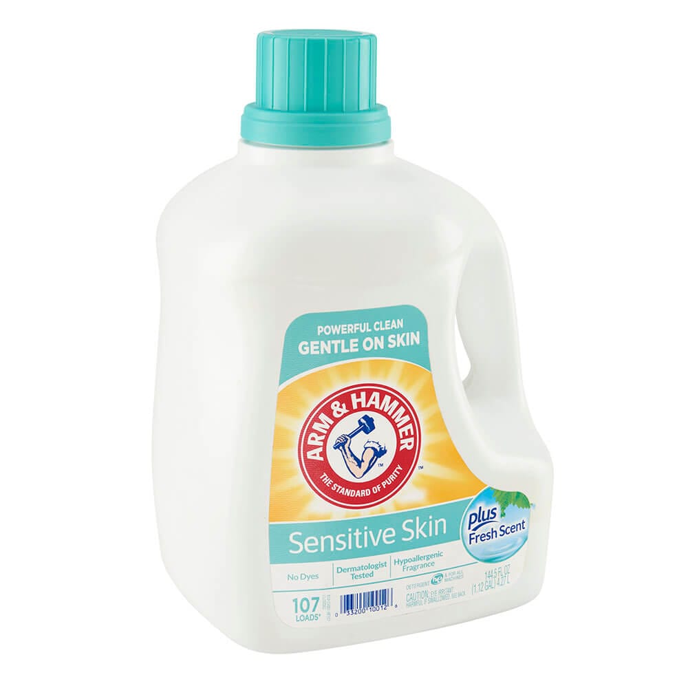 Arm & Hammer Sensitive Skin Plus Fresh Scent Laundry Detergent, 144.5 oz