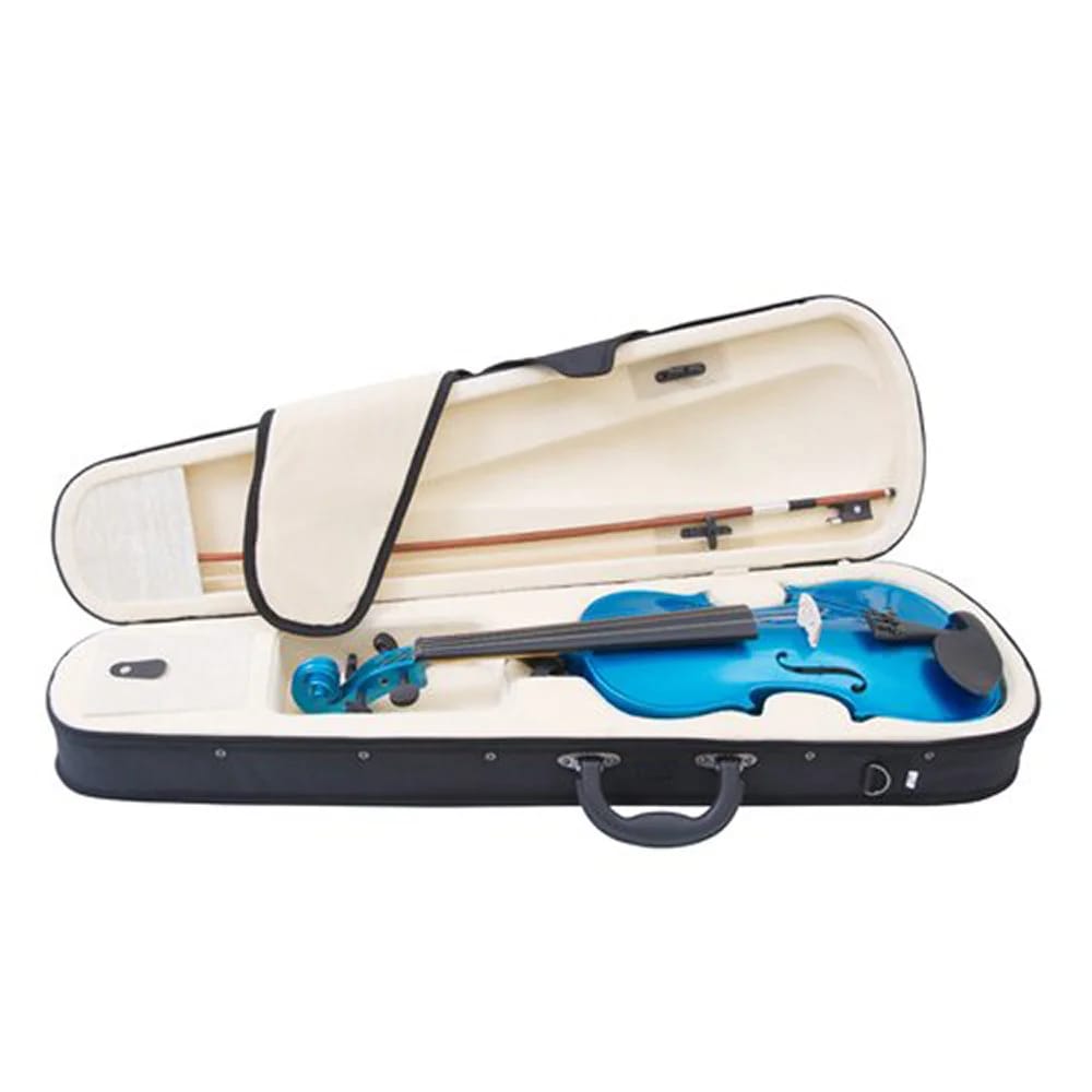 Mendini 16" Solid Wood Viola, Blue