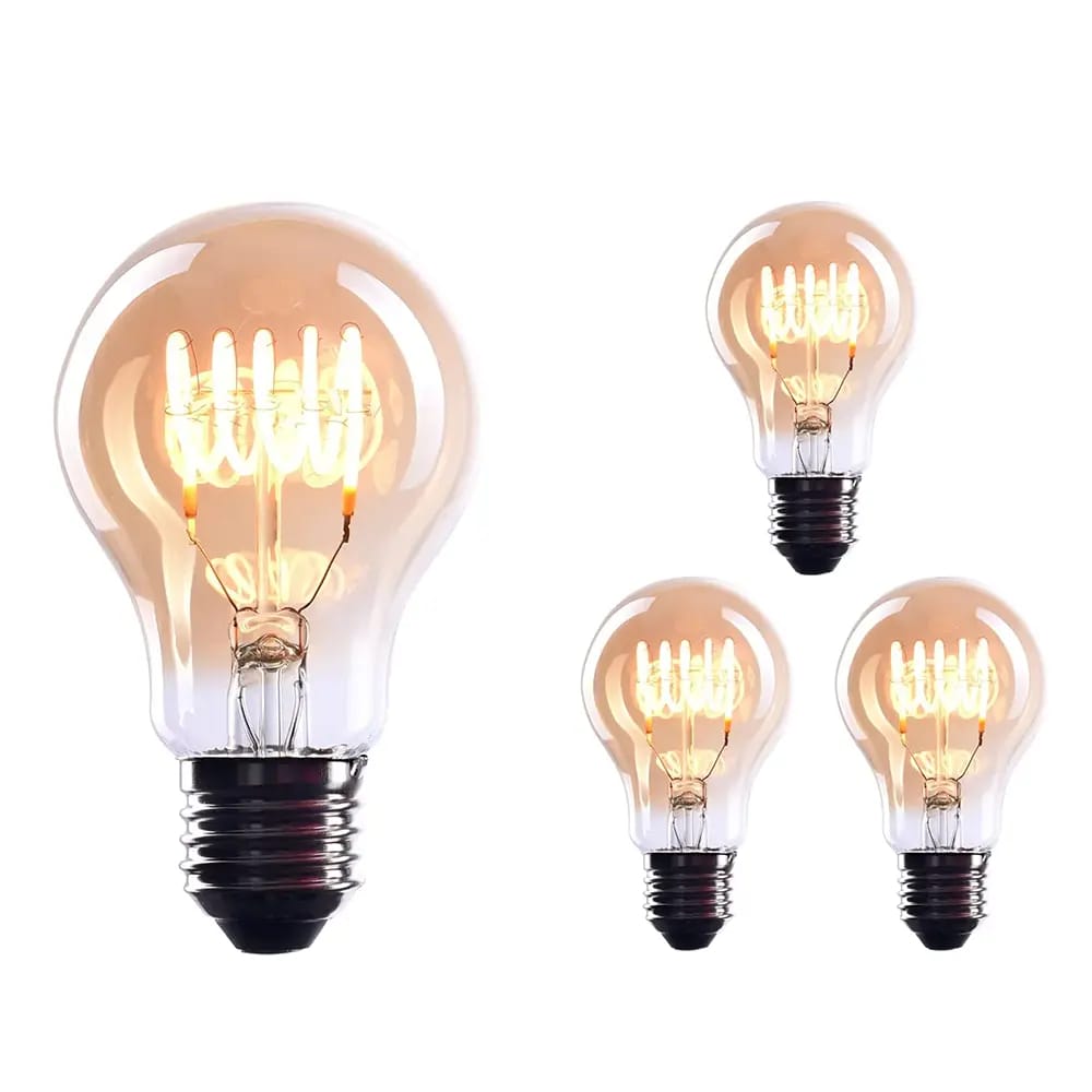 CROWN LED Dimmable 4 Watt Light Bulbs, 3 Pack
