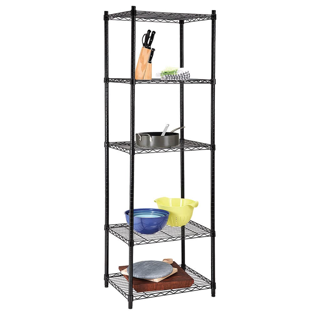 Method Storage Systems 5-Tier Adjustable Wire Shelving Unit