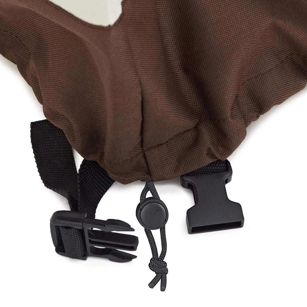 Side Table Patio Cover, Brown/White