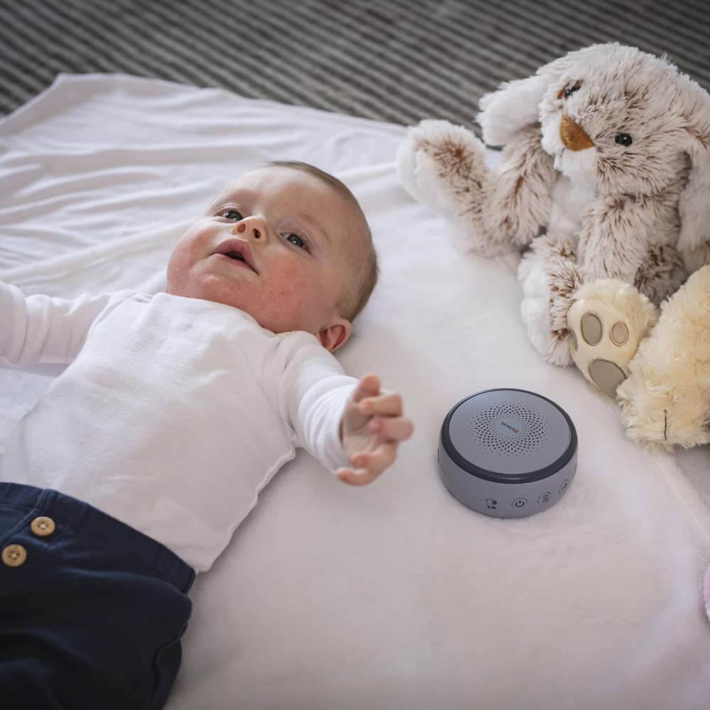 Serene Evolution Portable White Noise Machine with 18 Sounds for Babies