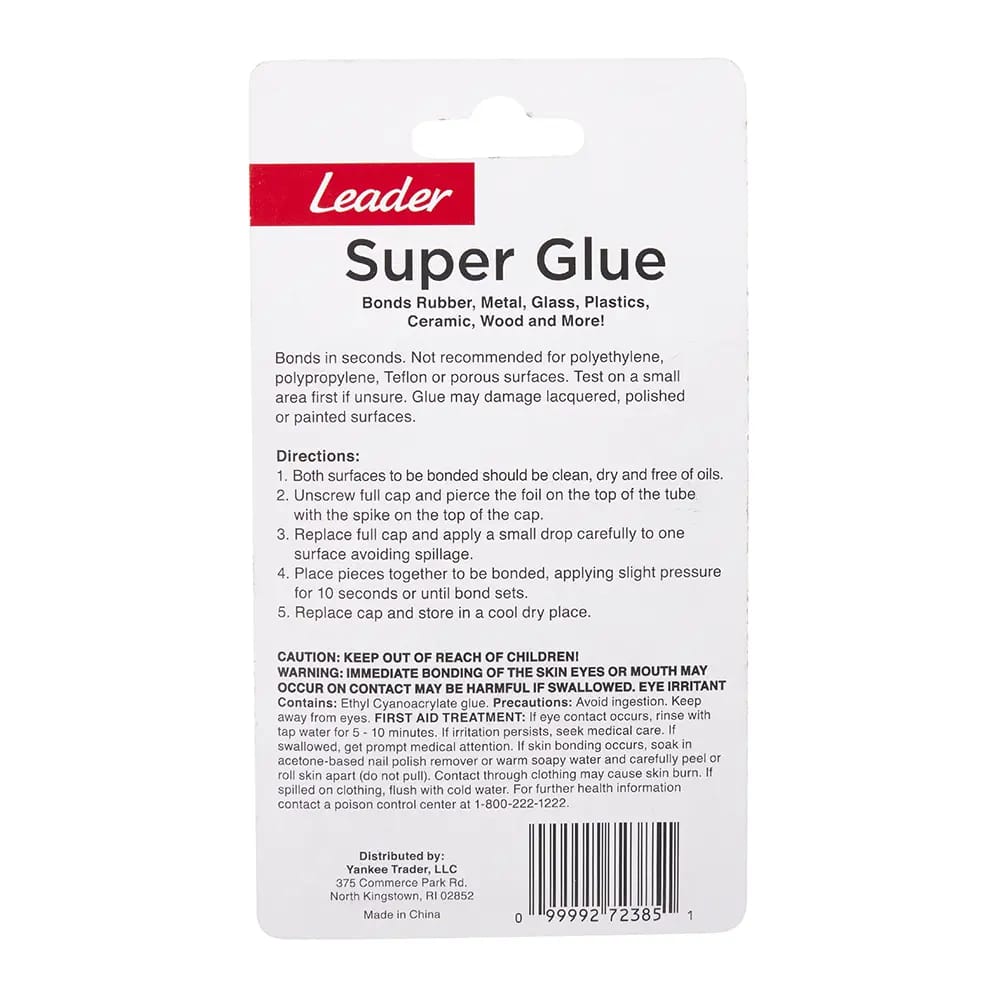 Leader Super Glue, 3 Count