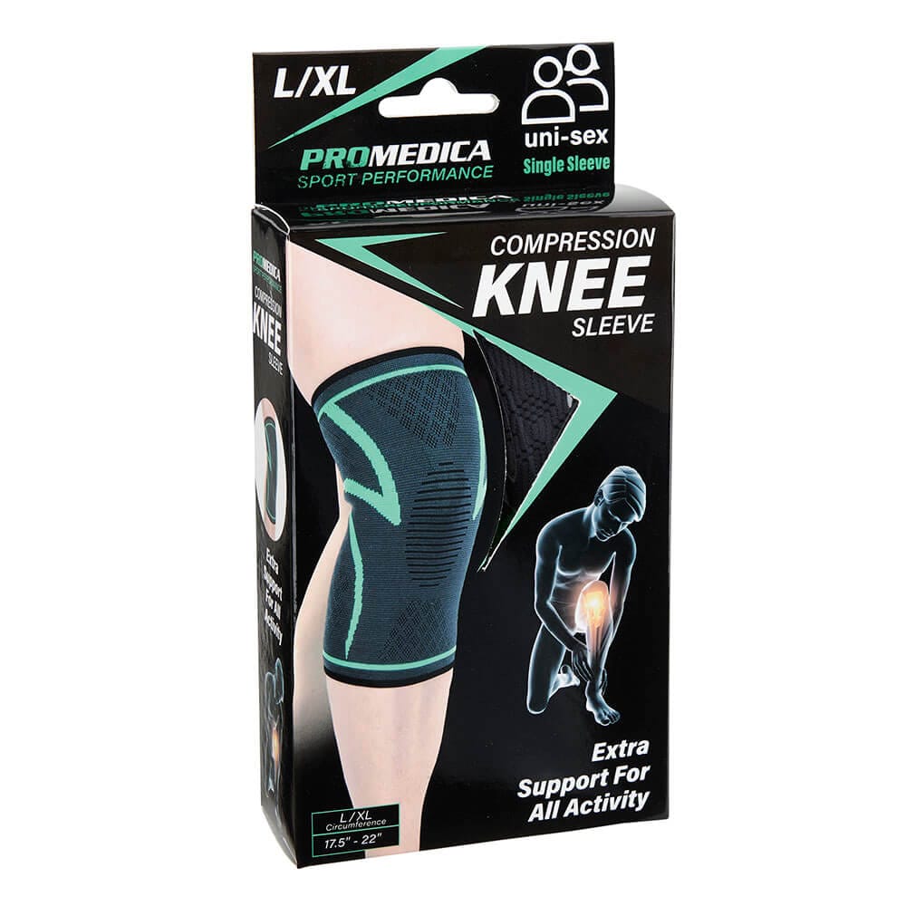 Promedica Sport Performance Uni-Sex Compression Knee Sleeve, Large/X-Large